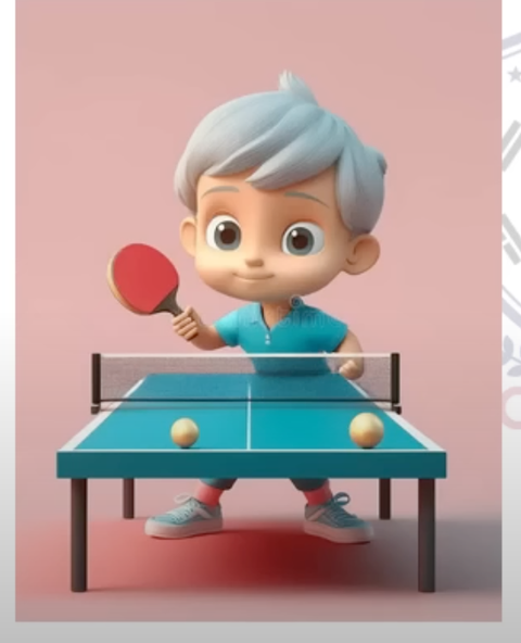 A cartoon character playing ping pong
AI-generated content may be incorrect.